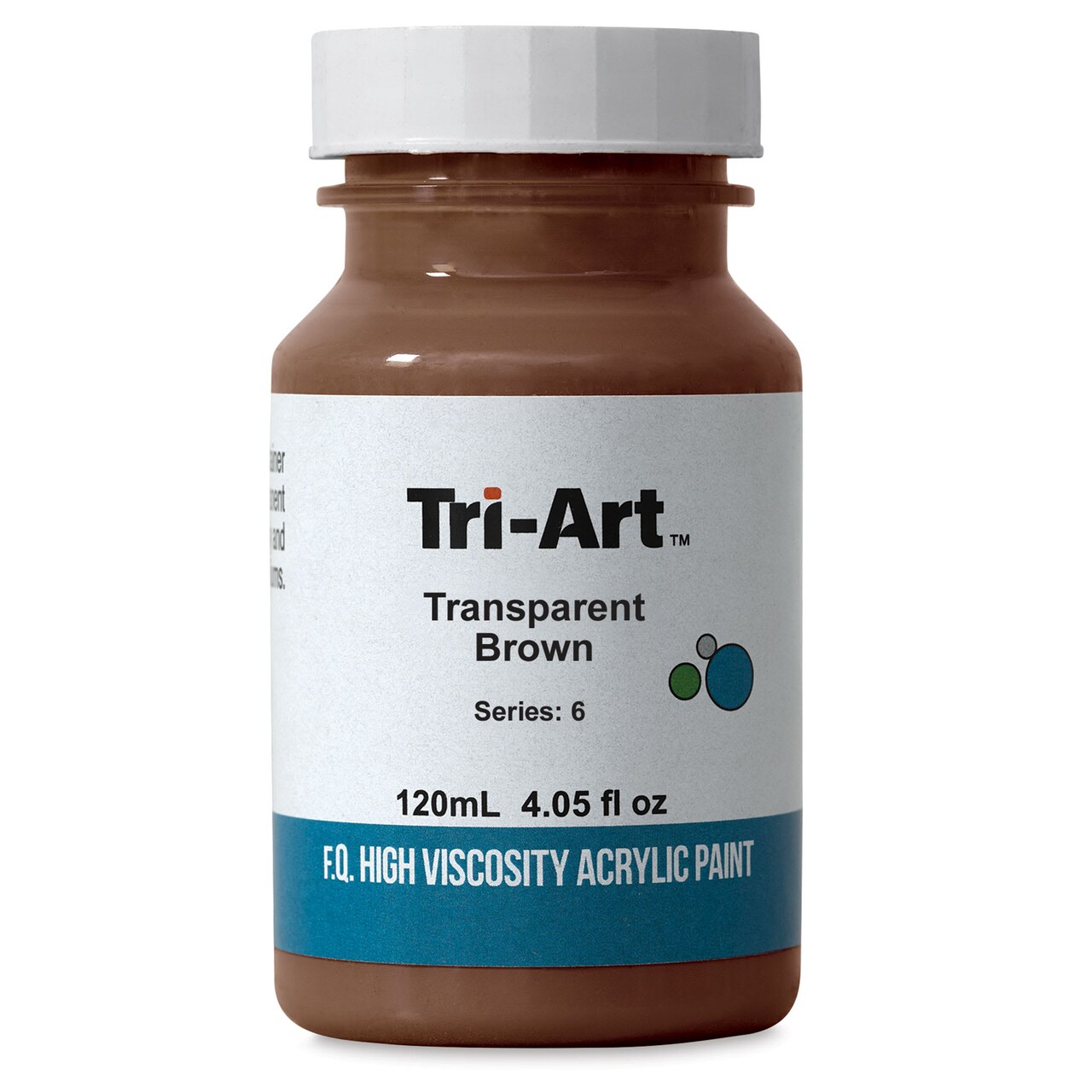 Tri-Art High Viscosity Artist Acrylic - Transparent Brown, 120 ml
